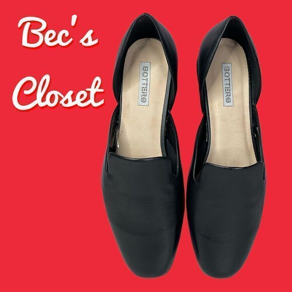 Bottero Botmariana Black Round Toe Flats Size 6 - Picture 11 of 11